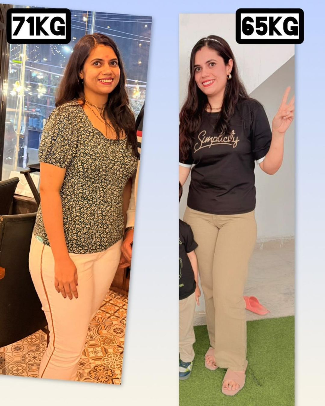 FunDa member before and after: 71 kg to 65 kg