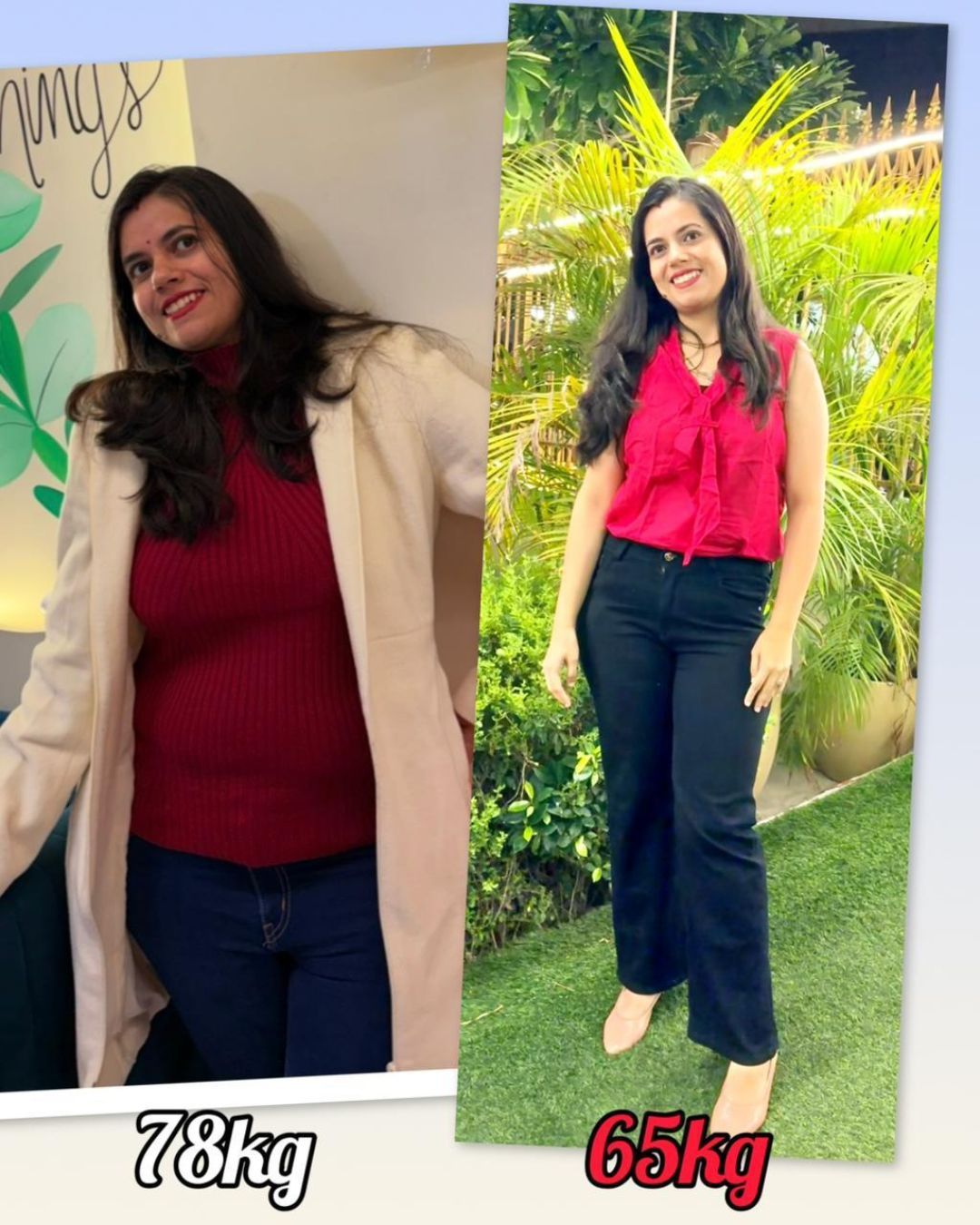 FunDa member before and after: 78 kg to 65 kg